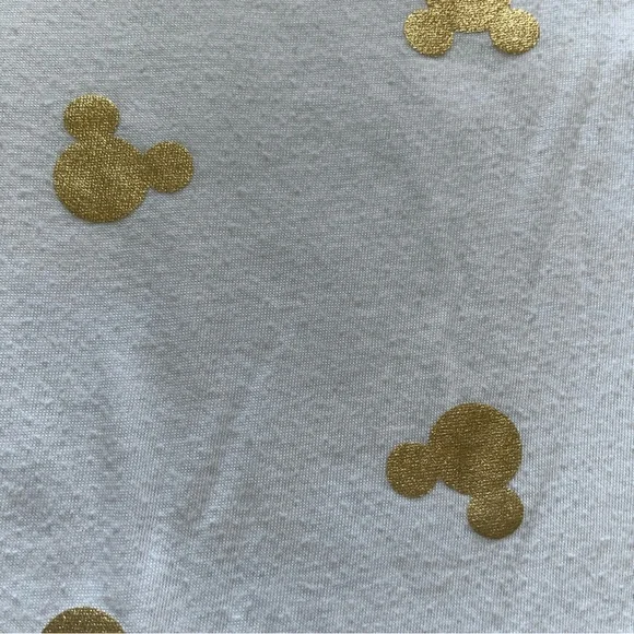 Disney White and Gold Women's Top Size Medium - Picture 5 of 8